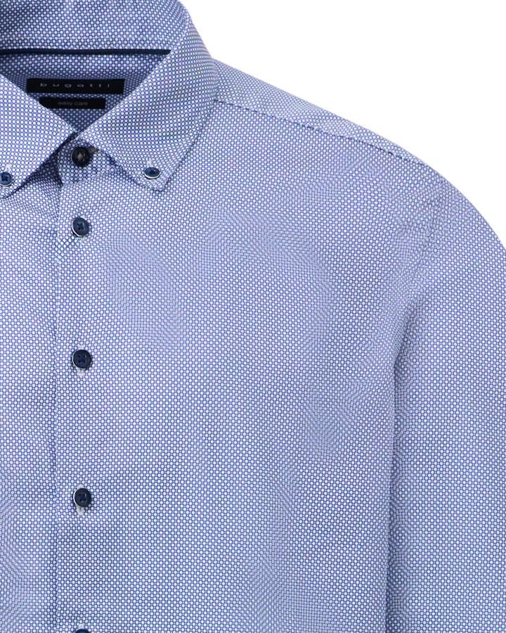 Bugatti Overhemd met lange mouwen van fijne satijn