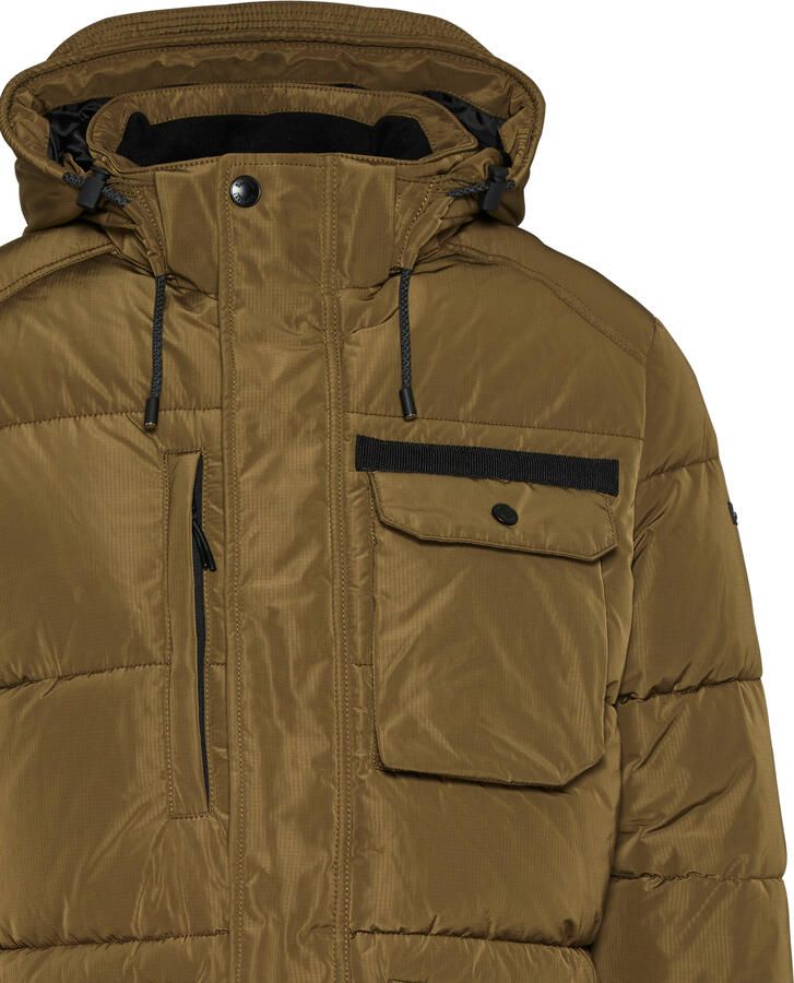 Bugatti Bruine Winterjas Effen Uitvoering Brown Heren