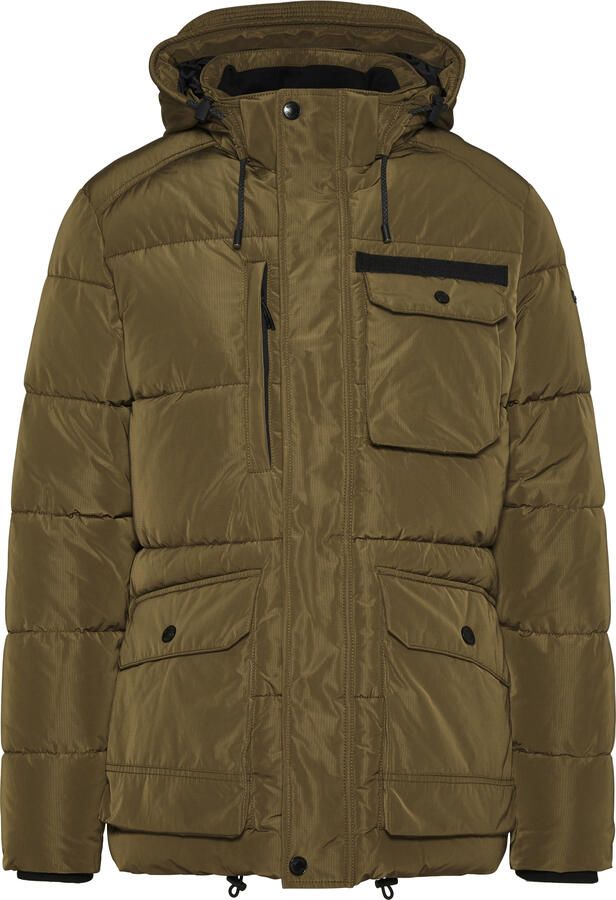 Bugatti Bruine Winterjas Effen Uitvoering Brown Heren - Foto 2