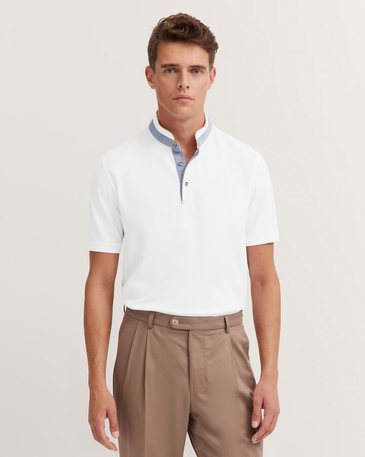 Bugatti Regular fit poloshirt met opstaande kraag - Foto 2