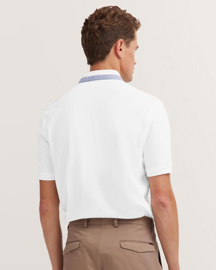 Bugatti Regular fit poloshirt met opstaande kraag - Foto 3
