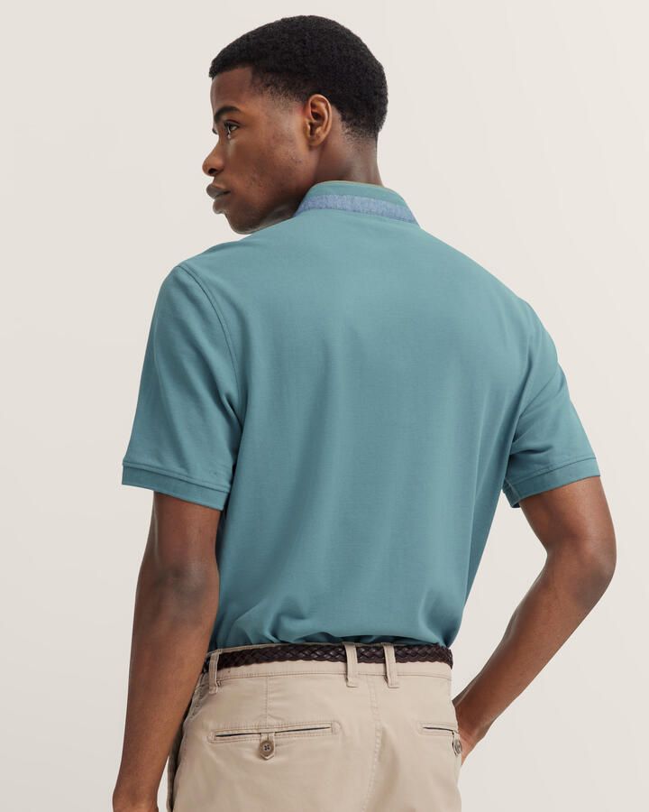 Bugatti Regular fit poloshirt met opstaande kraag - Foto 3