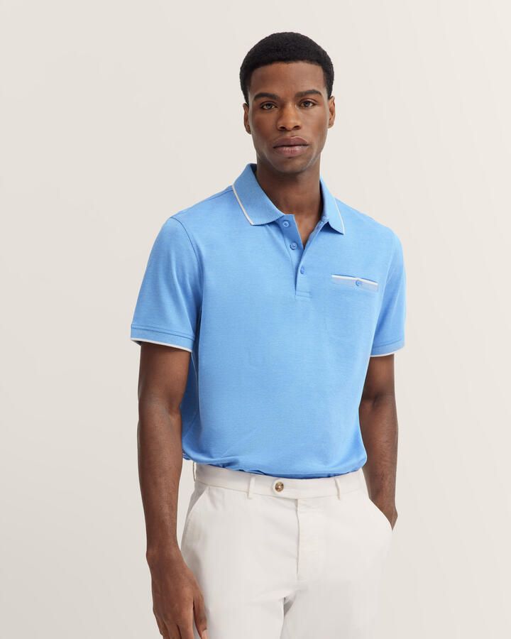 Bugatti Poloshirt met subtiele contraststrepen - Foto 2