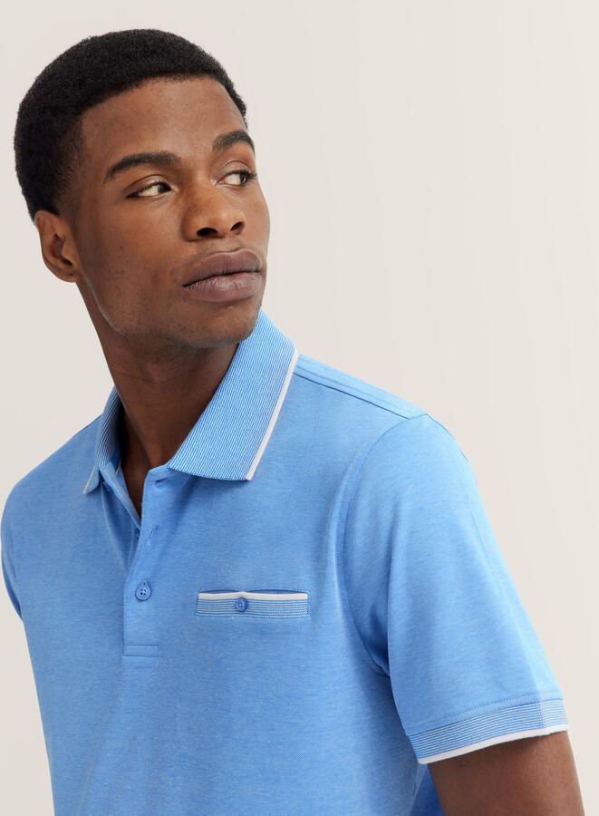 Bugatti Poloshirt met subtiele contraststrepen - Foto 4