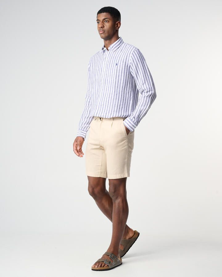 Bugatti Bermuda van linnen-katoenmix - Foto 2