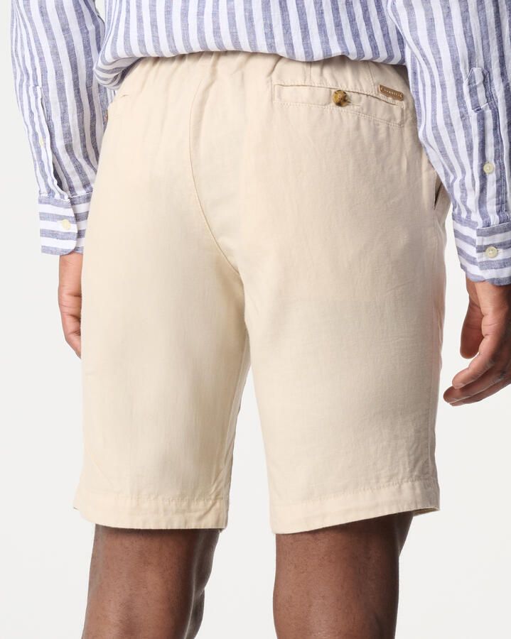 Bugatti Bermuda van linnen-katoenmix - Foto 4