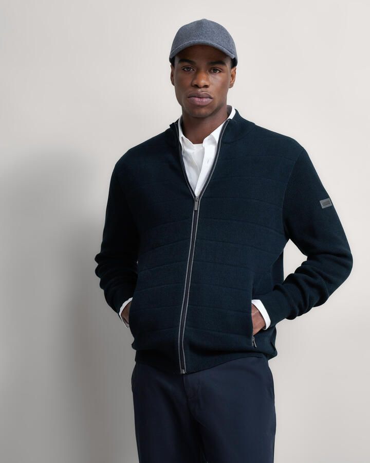 Bugatti Vest met opstaande kraag