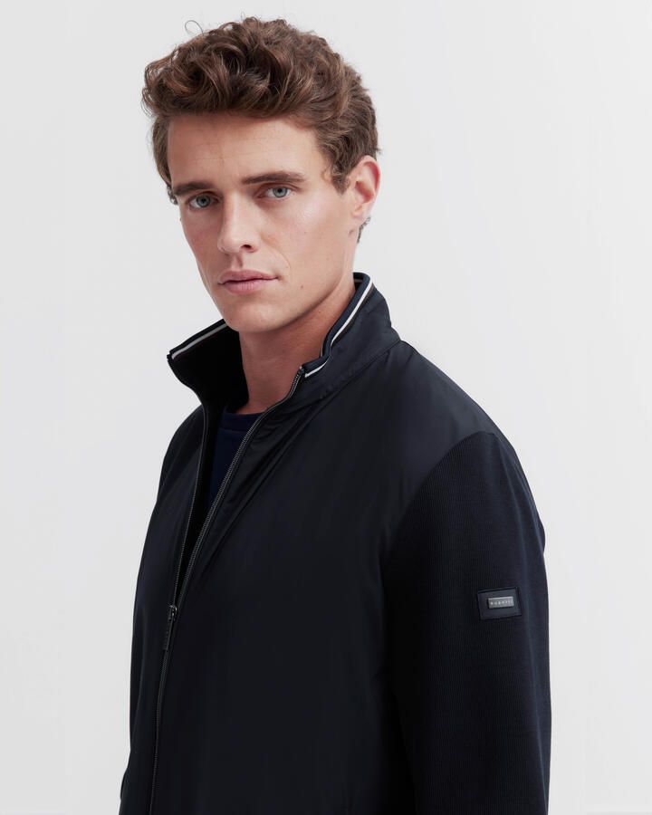 Bugatti Sweatvest met rits en staande kraag - Foto 2