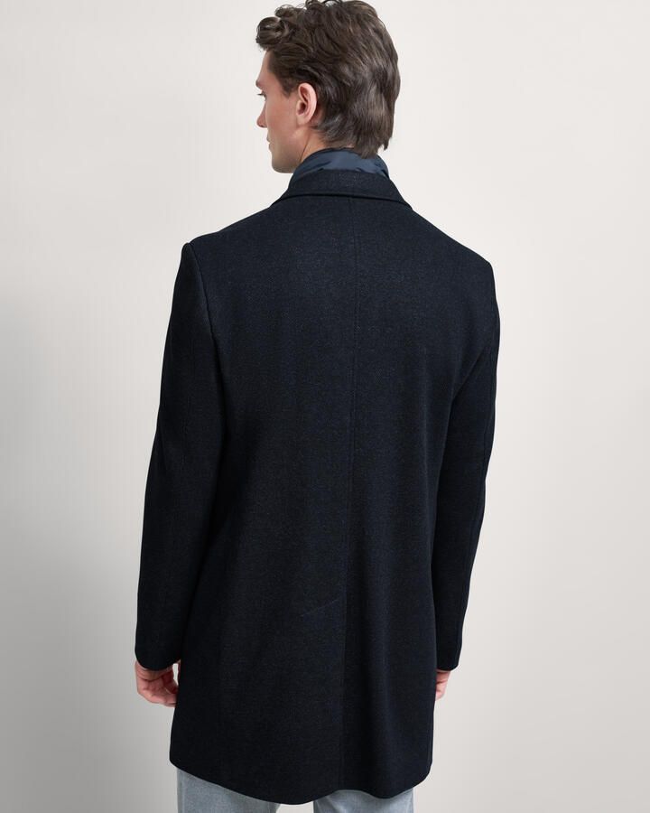 Bugatti Blauwe wollen jas met rits Blue Heren - Foto 2