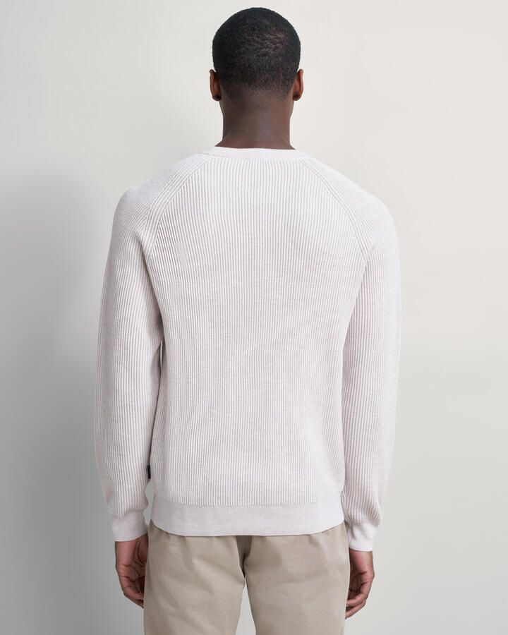 Bugatti Trui met ronde hals met structuur - Foto 2