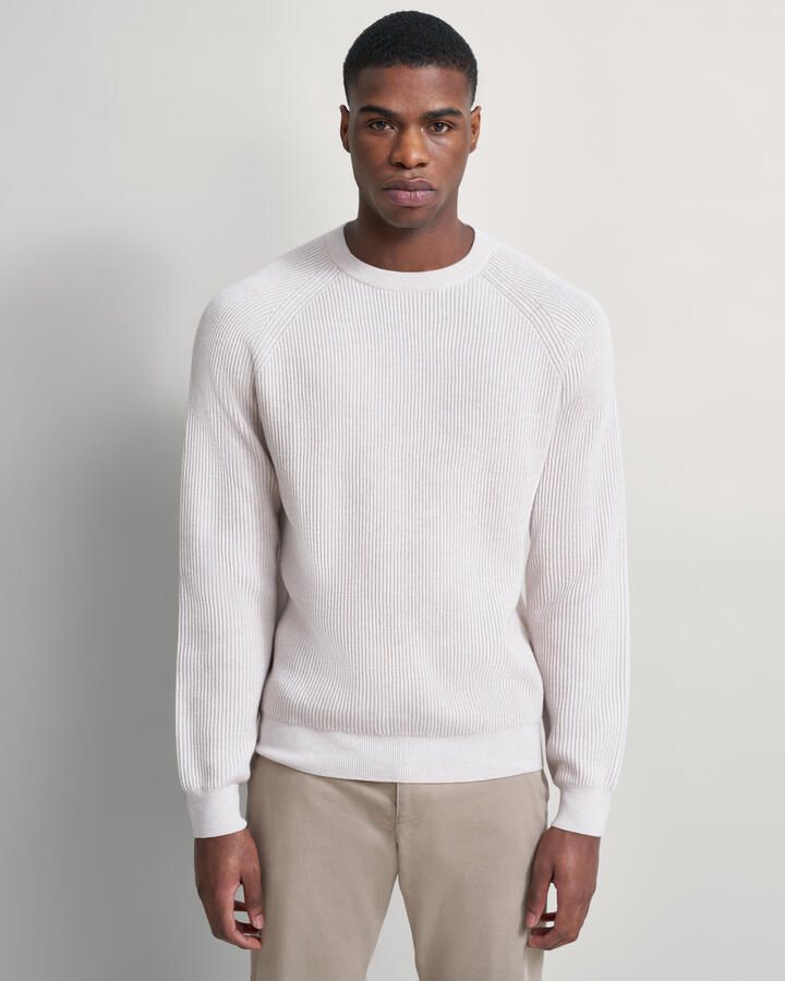 Bugatti Trui met ronde hals met structuur - Foto 4