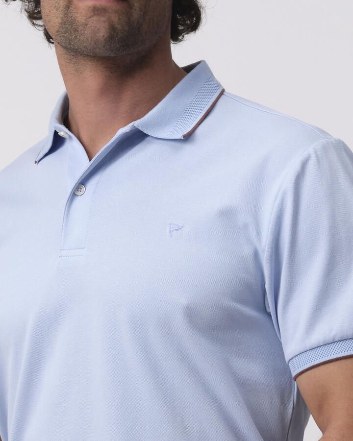 Campbell regular polo lichtblauw - Foto 4
