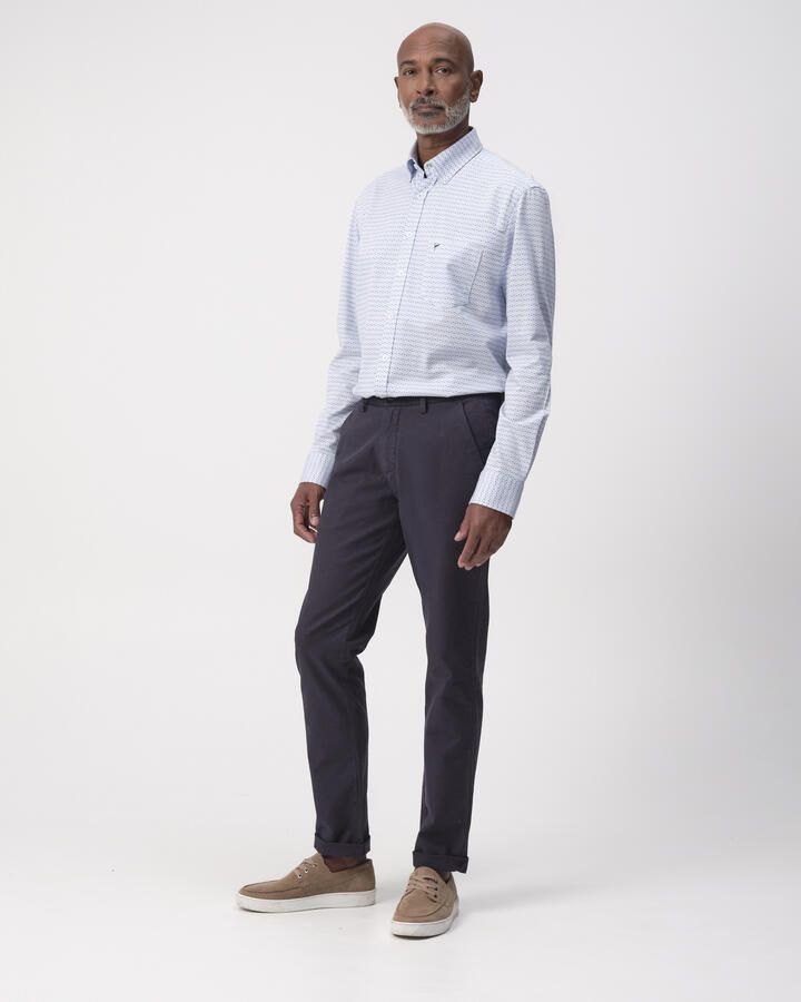 Campbell casual overhemd lichtblauw - Foto 2