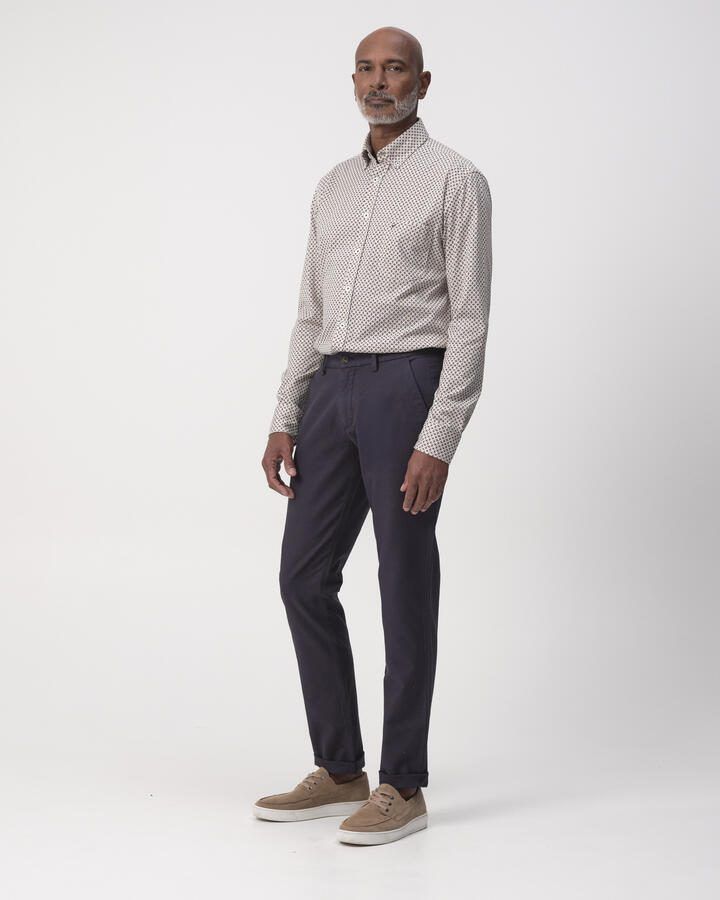 Campbell casual overhemd baked clay - Foto 4