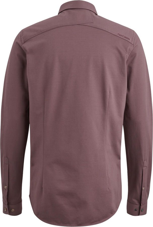 Cast Iron Lange Mouw Twill Jersey Shirt Brown Heren