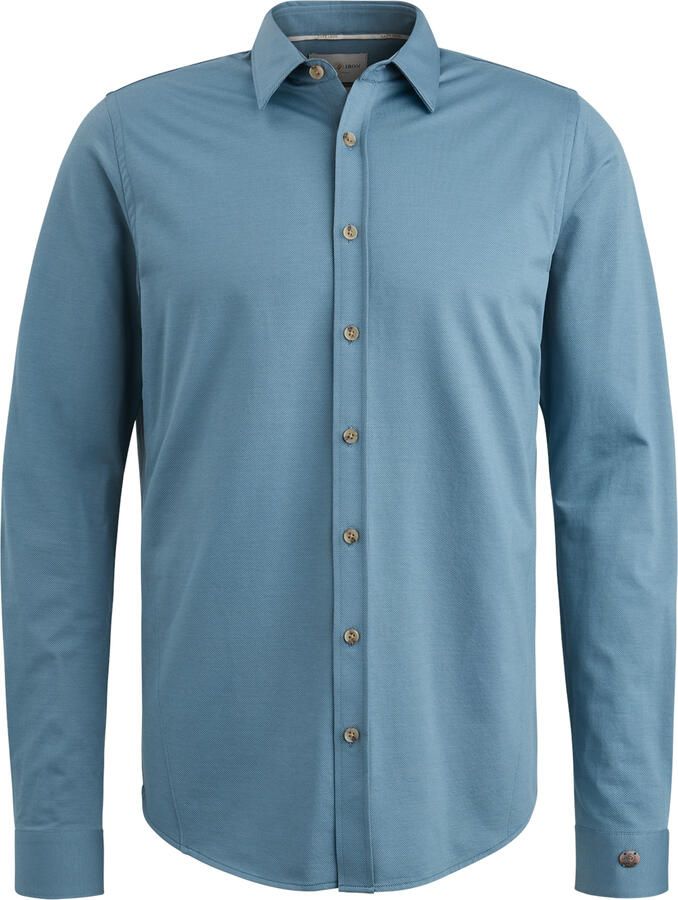 Cast Iron Lange Mouw Twill Jersey Shirt Blue Heren - Foto 5