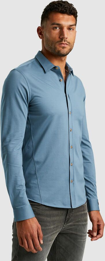 Cast Iron Lange Mouw Twill Jersey Shirt Blue Heren - Foto 4