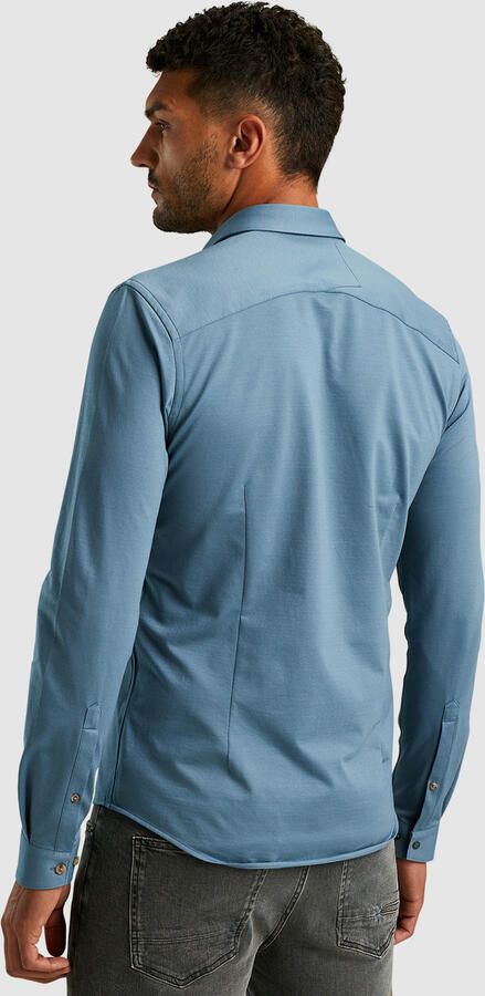 Cast Iron Lange Mouw Twill Jersey Shirt Blue Heren - Foto 3