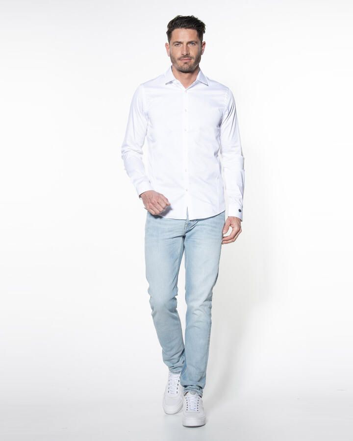 Cast Iron Overhemd korte mouw White Heren - Foto 4