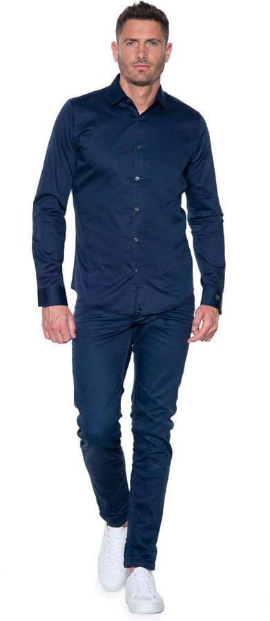 Cast Iron Overhemd korte mouw Blauw Heren - Foto 4