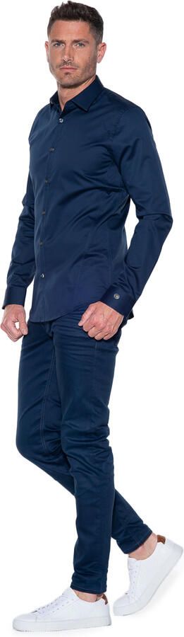 Cast Iron Overhemd korte mouw Blauw Heren - Foto 6