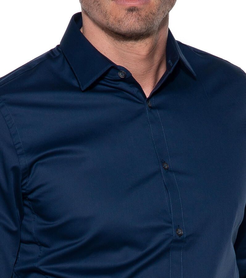 Cast Iron Overhemd korte mouw Blauw Heren - Foto 3