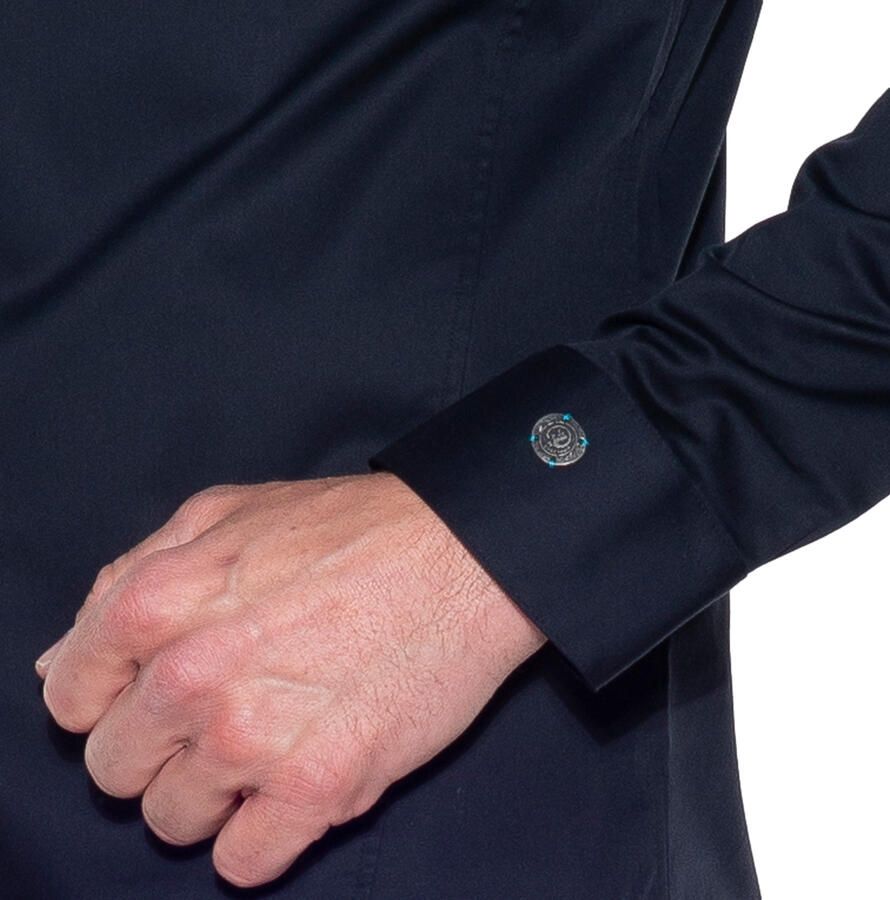 Cast Iron Overhemd- CI L S Shirt Corbra Zwart Heren - Foto 3