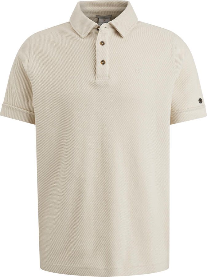 CAST IRON Heren Polo's & T-shirts Short Sleeve Polo Twill Beige - Foto 2