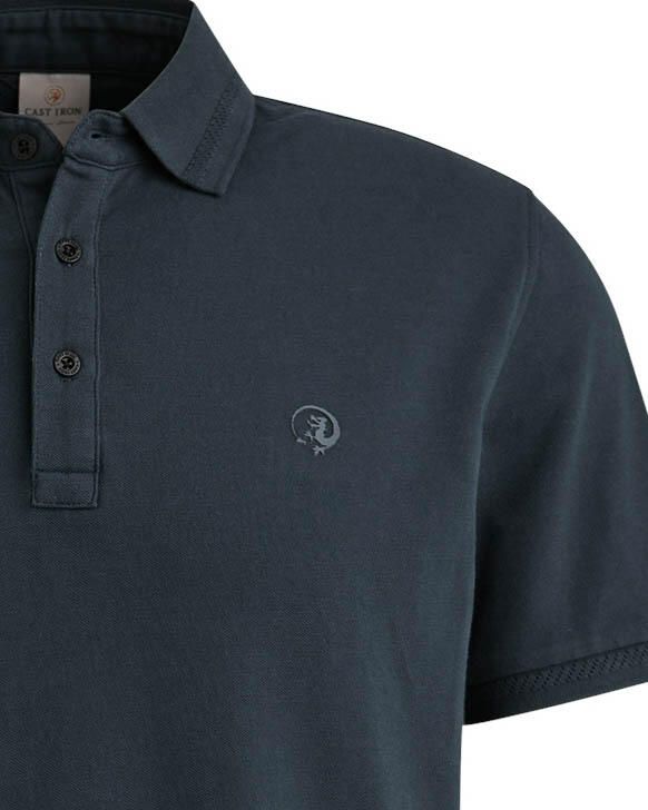 CAST IRON Heren Polo's & T-shirts Short Sleeve Polo Fine Pique Essential Blauw - Foto 10