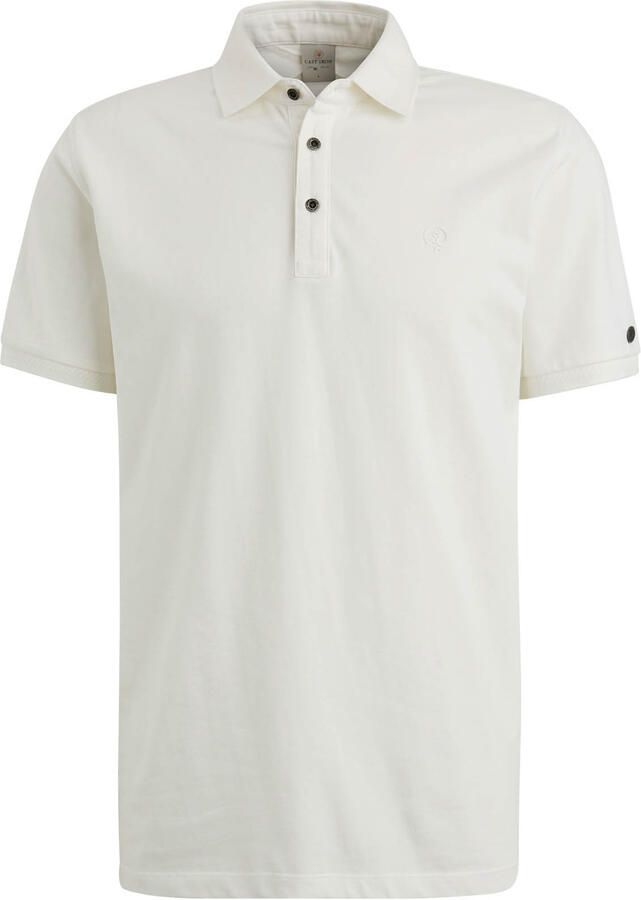 CAST IRON Heren Polo's & T-shirts Short Sleeve Polo Fine Pique Essential Wit - Foto 11
