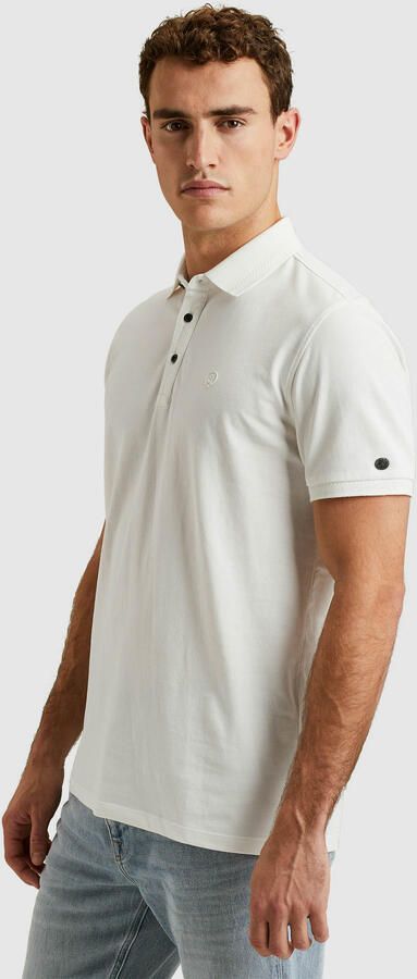 CAST IRON Heren Polo's & T-shirts Short Sleeve Polo Fine Pique Essential Wit - Foto 10