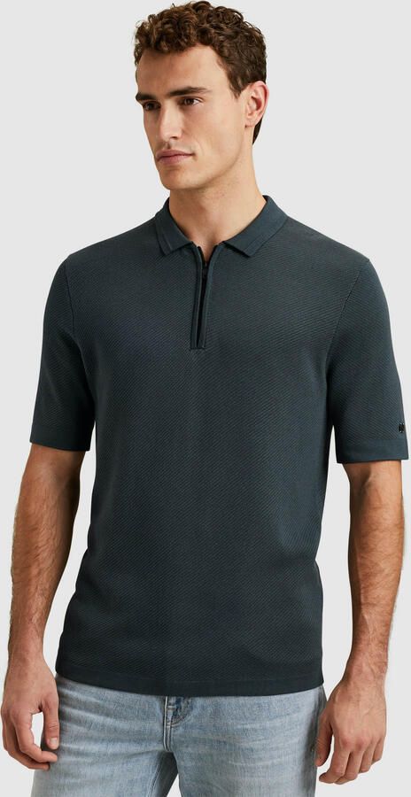 CAST IRON Heren Polo's & T-shirts Short Sleeve Polo Regular Fit Cotton Modal Blauw - Foto 6