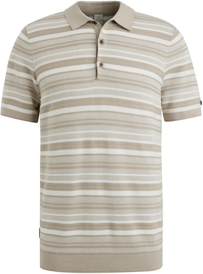 CAST IRON Heren Polo's & T-shirts Short Sleeve Polo Cotton Modal Zand - Foto 8