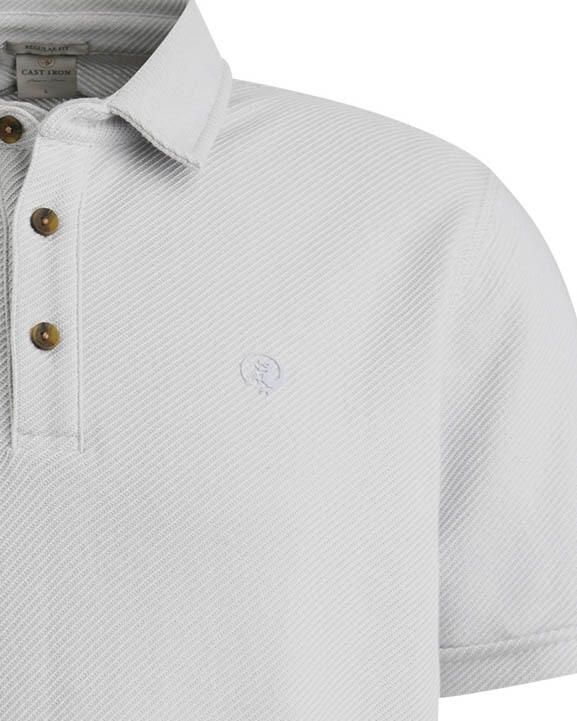 Cast Iron regular polo lichtblauw - Foto 3