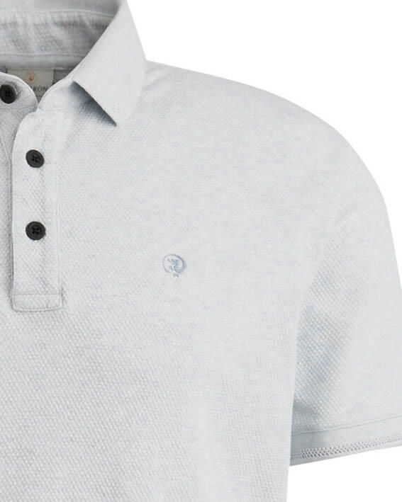 CAST IRON Heren Polo's & T-shirts Short Sleeve Polo Popcorn Jersey Melange Lichtblauw - Foto 10