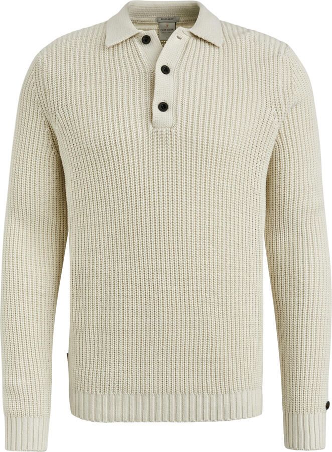 Cast Iron Pullover Lange Mouw Polo Regular Fit Gray Heren - Foto 5