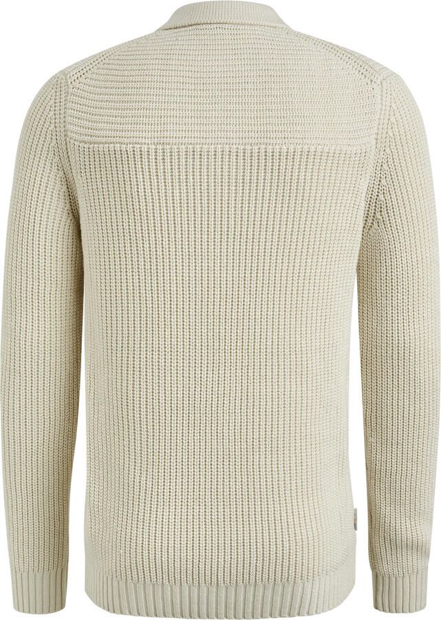 Cast Iron Pullover Lange Mouw Polo Regular Fit Gray Heren