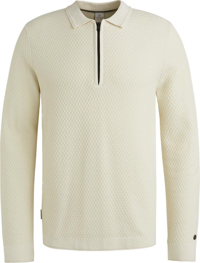 CAST IRON Heren Polo's & T-shirts Long Sleeve Polo Cotton Modal Beige - Foto 10