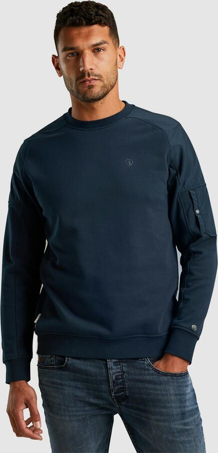 Cast Iron Terry Sweatshirt Regular Fit Blue Heren - Foto 10
