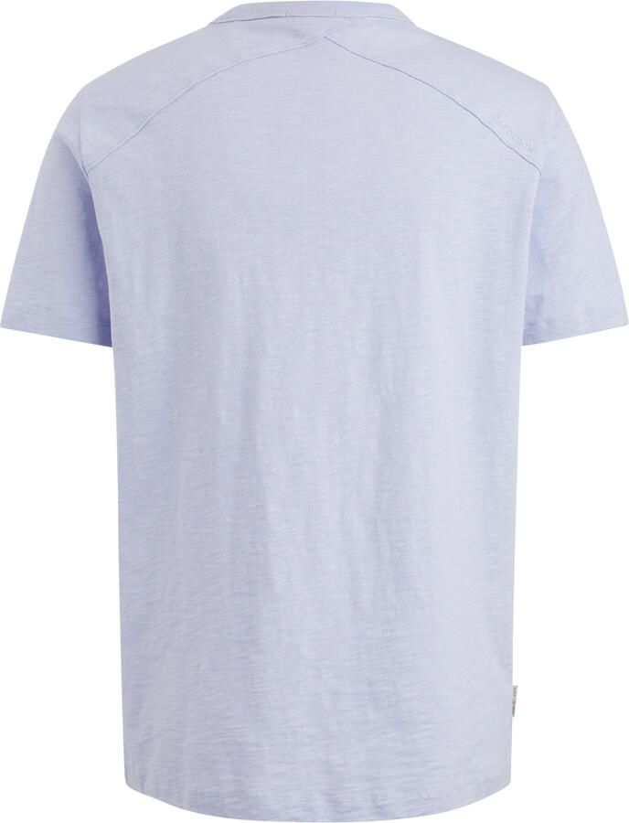 CAST IRON Heren Polo's & T-shirts Short Sleeve R-neck Regular Fit Cotton Slub Lila - Foto 5