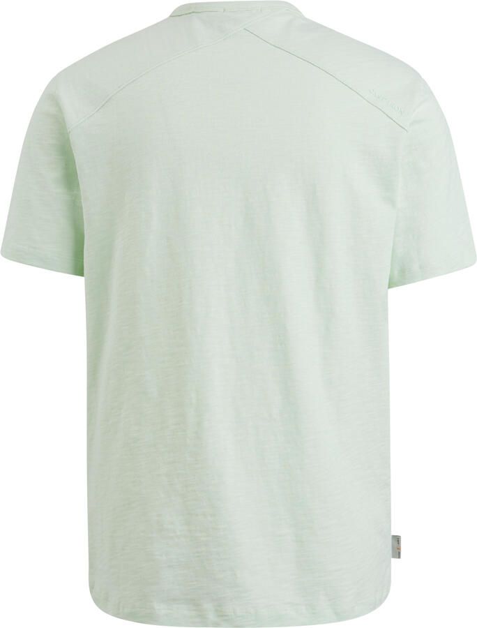 CAST IRON Heren Polo's & T-shirts Short Sleeve R-neck Regular Fit Cotton Slub Groen - Foto 6