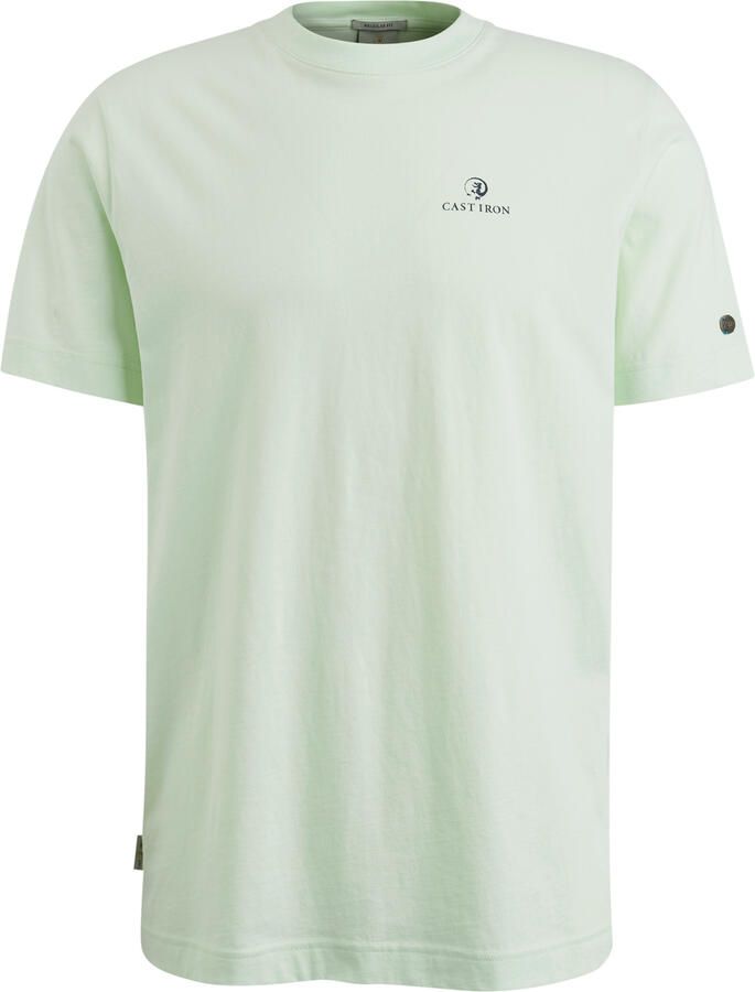 Cast Iron Korte Mouw Heren T-shirt Regular Fit Green Heren