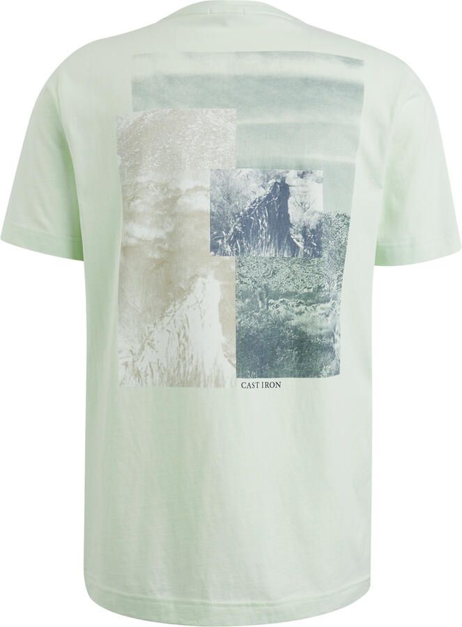 Cast Iron Korte Mouw Heren T-shirt Regular Fit Green Heren - Foto 3