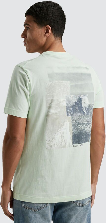 Cast Iron Korte Mouw Heren T-shirt Regular Fit Green Heren - Foto 5