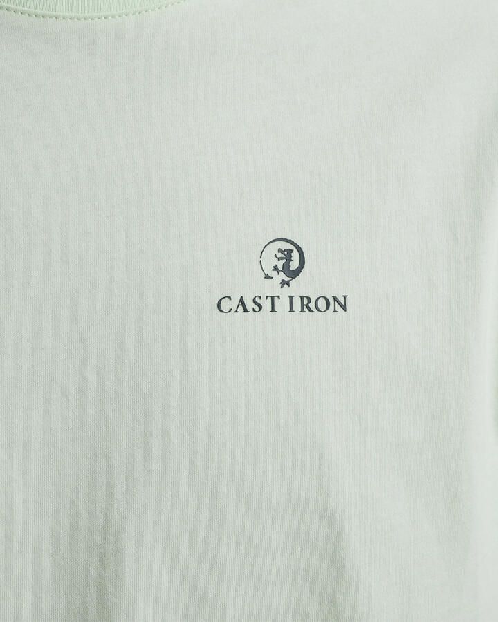 Cast Iron Korte Mouw Heren T-shirt Regular Fit Green Heren - Foto 2