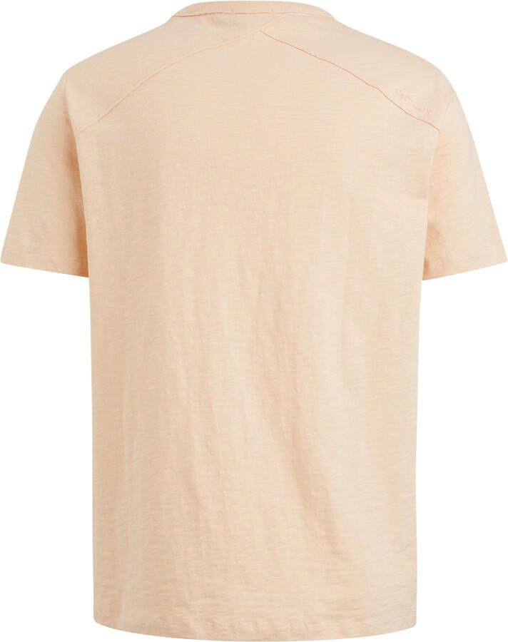 CAST IRON Heren Polo's & T-shirts Short Sleeve R-neck Regular Fit Cotton Slub Lichtroze - Foto 6