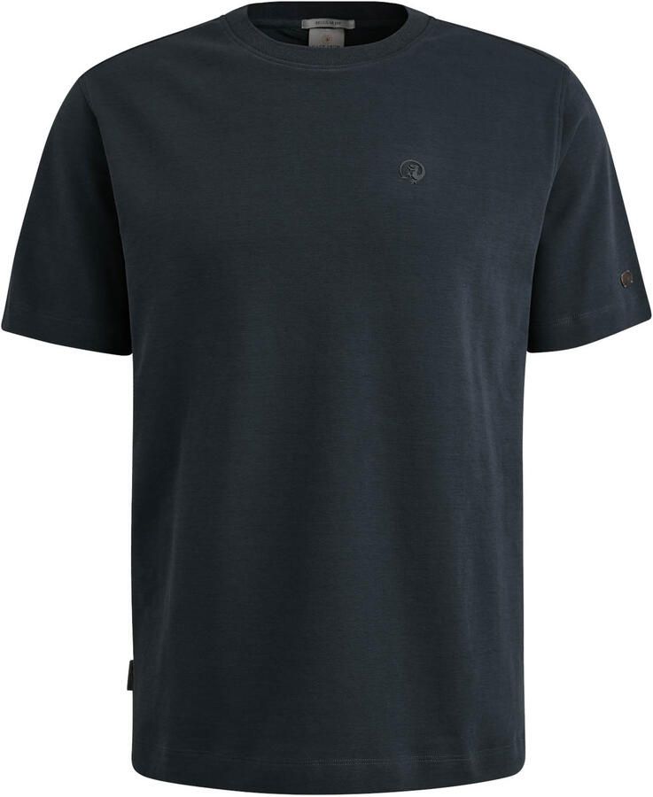 CAST IRON Heren Polo's & T-shirts Crewneck Regular Fit Interlock Essential Donkerblauw - Foto 8