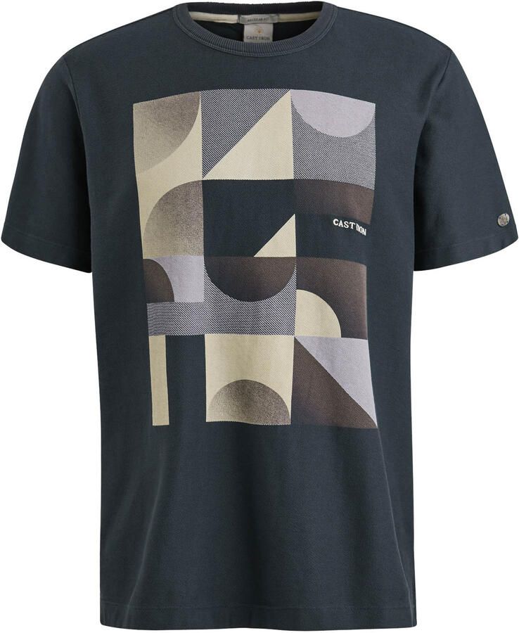 Cast Iron Korte Mouw Regular Fit T-shirt Blue Heren