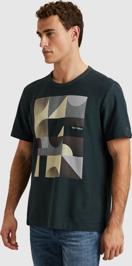 Cast Iron Korte Mouw Regular Fit T-shirt Blue Heren - Foto 5