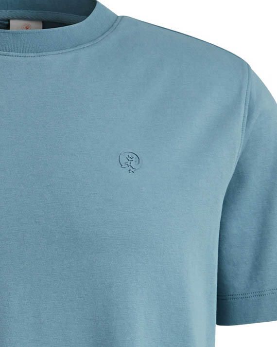 CAST IRON Heren Polo's & T-shirts Short Sleeve R-neck Regular Fit Interlock Blauw - Foto 6